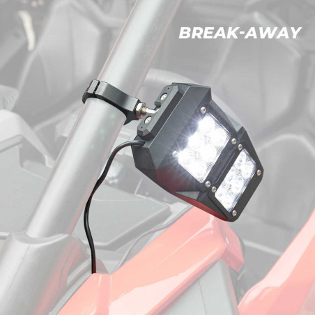 mirrors UTV set L+R with led light