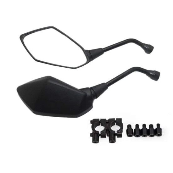 mirrors black with mount kits 185C
