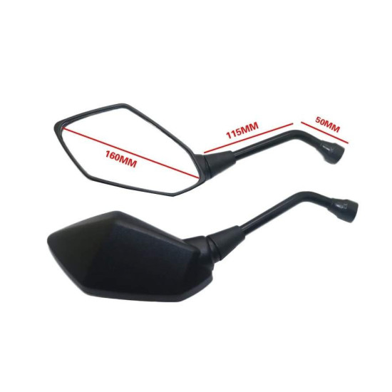 mirrors black with mount kits 185C