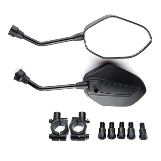 mirrors black with mount kits LM-125B M10