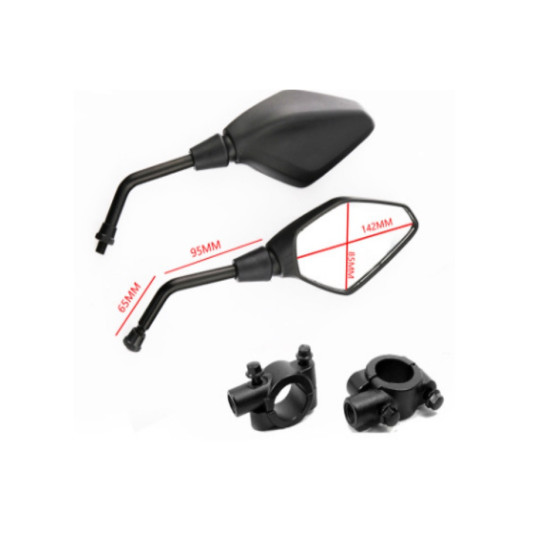 mirrors black with mount kits LM-146B M10