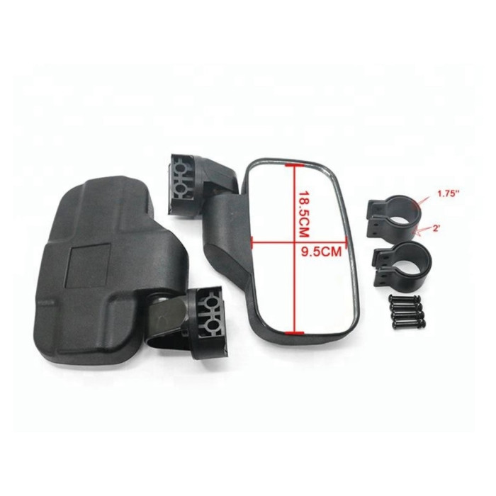 mirrors UTV set L+R + mounting kits 1,75 2