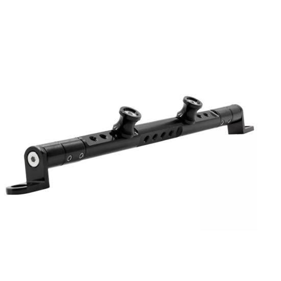 Alloy balance bar for handlebar witho holes black