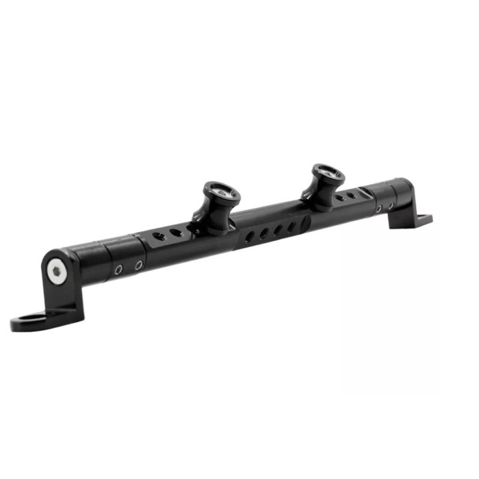 Alloy balance bar for handlebar witho holes black