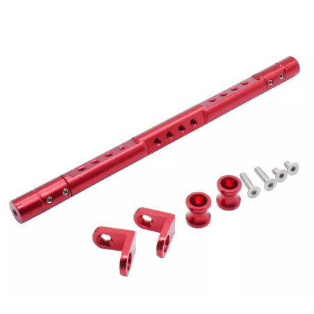 Alloy balance bar for handlebar witho holes black