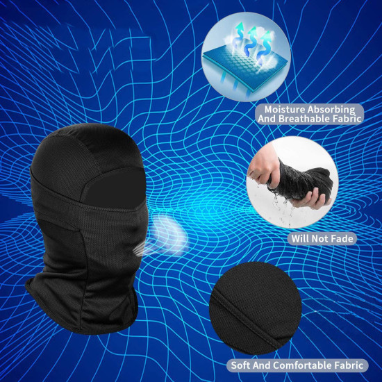 balaclava face mask turquoise color
