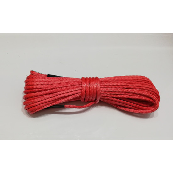 Winch syntetic rope red color 5mm 15mb