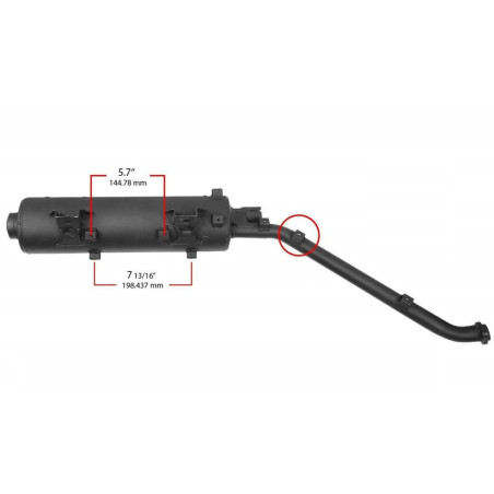 Exhaust Kawasaki KVF 650 750 06-13 18087-0167 18087-0098