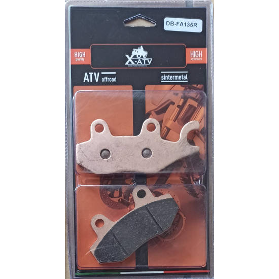Brake pads Kawasaki KVF 750 Suzuki LTR 450 Yamaha Raptor 700 YFZ 450 FA135RX DB2200