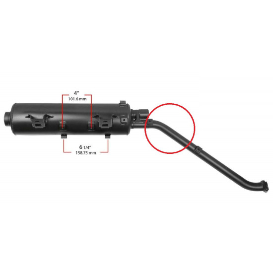 Exhaust Kawasaki KVF 750 2005-2006 18087-0066