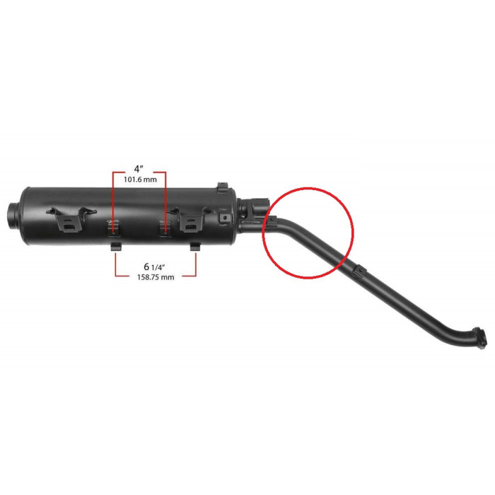 Exhaust Kawasaki KVF 750 2005-2006 18087-0066