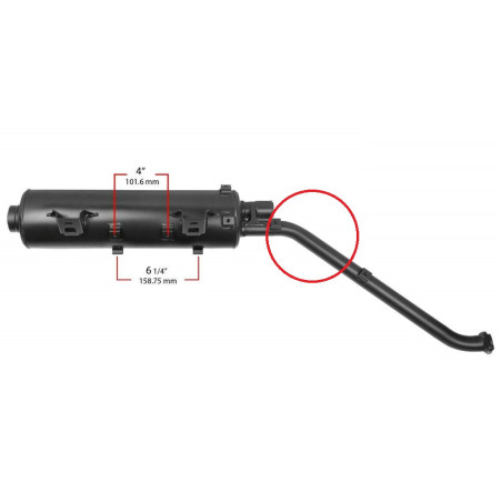 Exhaust Kawasaki KVF 750 2005-2006 18087-0066