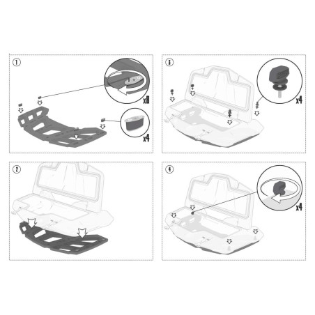 Front atv box GKA tesseract Can-am outlander G2 650 1000 XT XTP