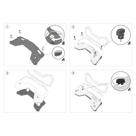 Rear atv box tesseract Cfmoto cforce Goes terrox 800 1000 EPS G3 010_176