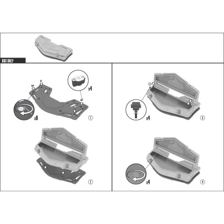 ATV front box tesseract Cfmoto cforce 625 plastic carrier 010_085_00