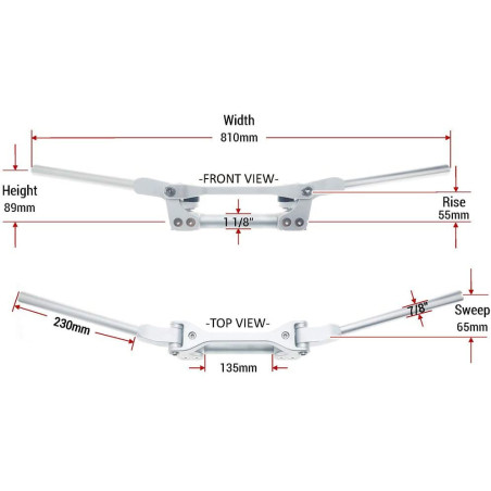 Handlebar flexx system silver