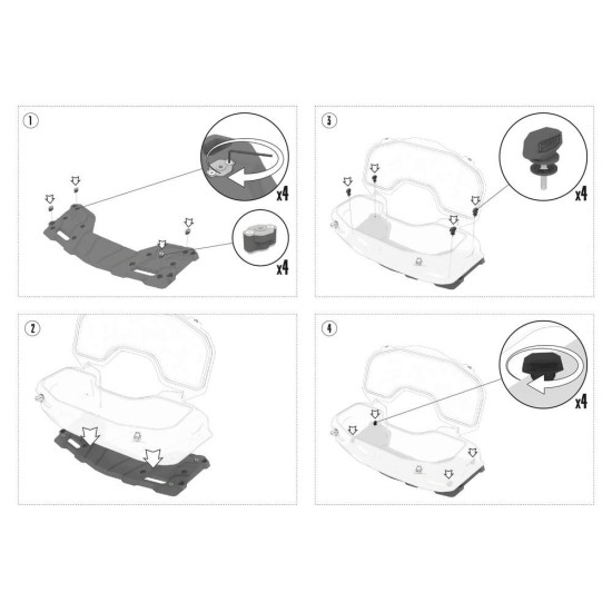 Rear atv box tesseract Cfmoto cforce G3 Goes terrox 850 1000 2024 CARGO 010_163