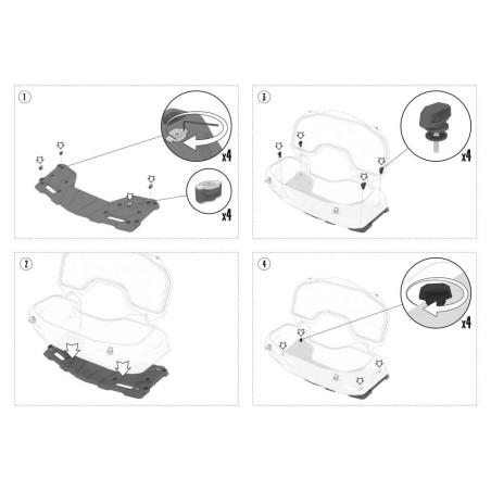 Rear atv box tesseract Cfmoto cforce G3 Goes terrox 850 1000 2024 CARGO 010_163