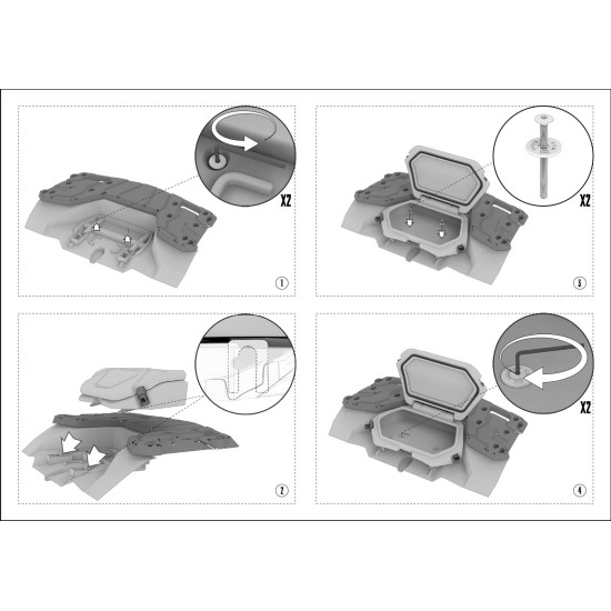Rear atv box Tesseract passanger seat Cfmoto Cforce 1000 MV MUD 010_197
