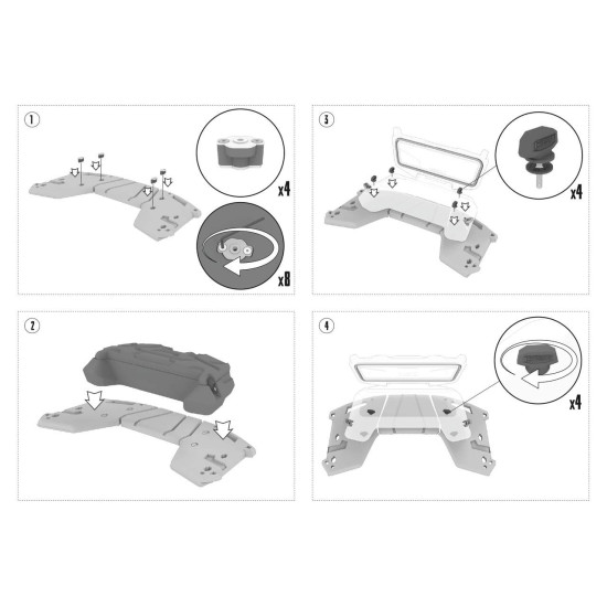 Rear atv box tesseract Cfmoto cforce 1000 MV MUD 010_205