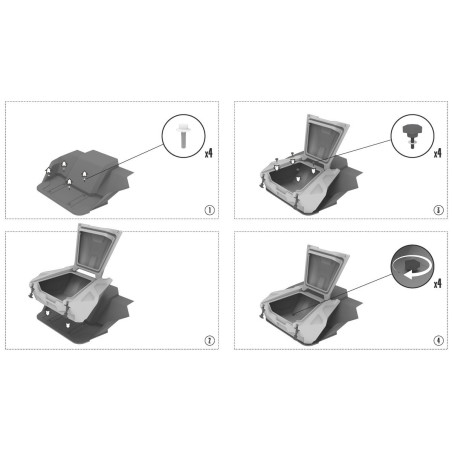 Rear box Tesseract for Yamaha YXZ 1000 010_095