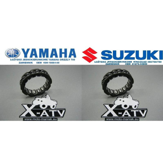 One way bearing Suzuki Kingquad 700 750 21273-44D00 Yamaha Grizzly 660 700 4SH-16664-00 Honda TRX 400 450 500 91101-HA0-