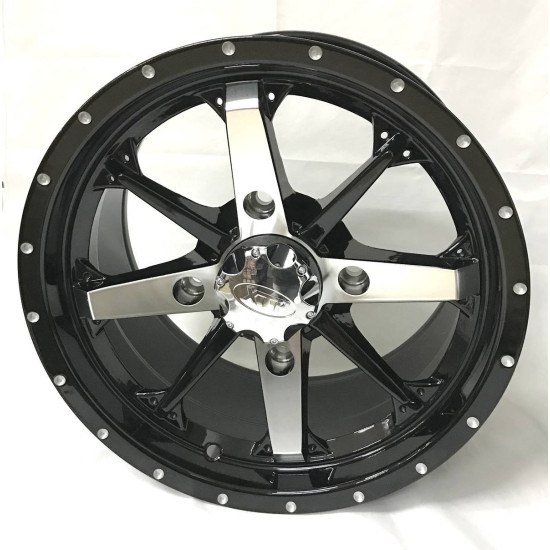 alloy rim cyclone AR810 14x7 offset 4+3 4 110 Yamaha Suzuki Kawasaki Cfmoto