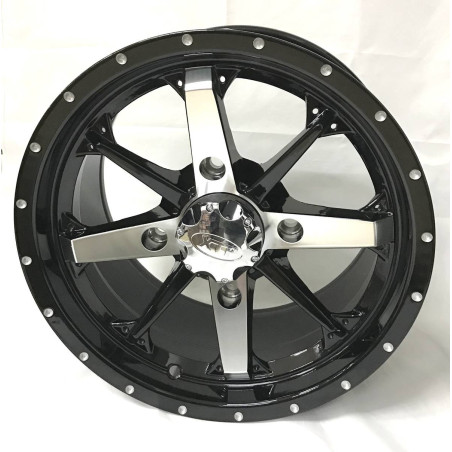 alloy rim cyclone AR810 14x7 offset 4+3 4 110 Yamaha Suzuki Kawasaki Cfmoto