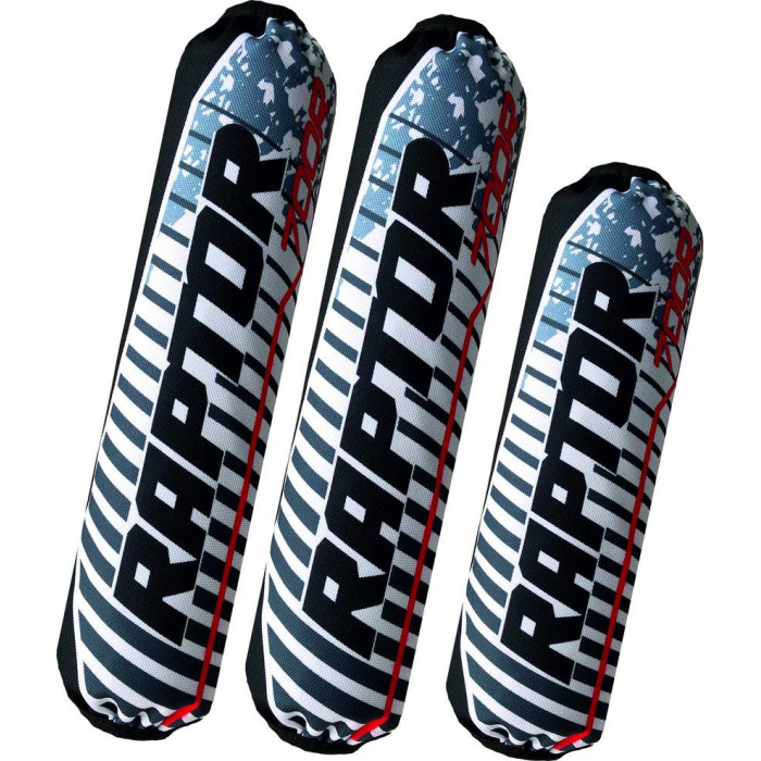 Shock cover Yamaha Raptor 700 white black model 2022