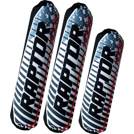 Shock cover Yamaha Raptor 700 white black model 2022