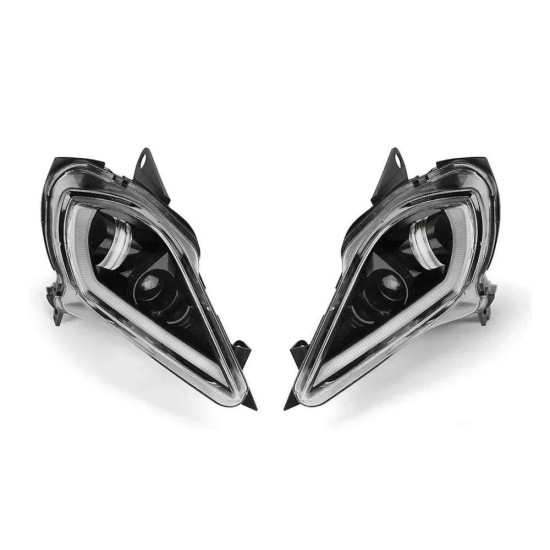 Front led lights with halo Yamaha raptor 250 350 700 YFZ 450R without homologation
