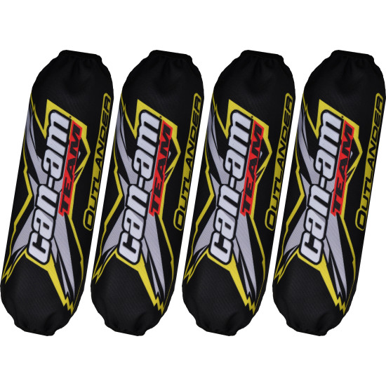 Shock cover Can-am Outlander black-yellow new model