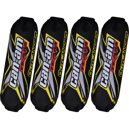 Shock cover Can-am Outlander black-yellow new model