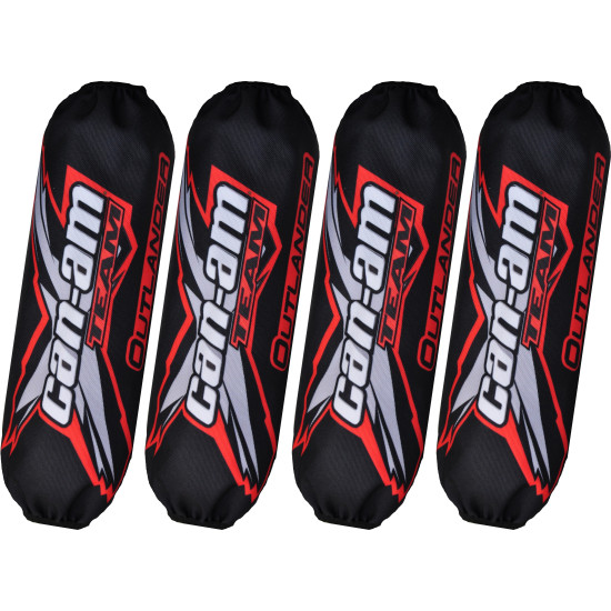Shock cover Can-am Outlander black-red new model