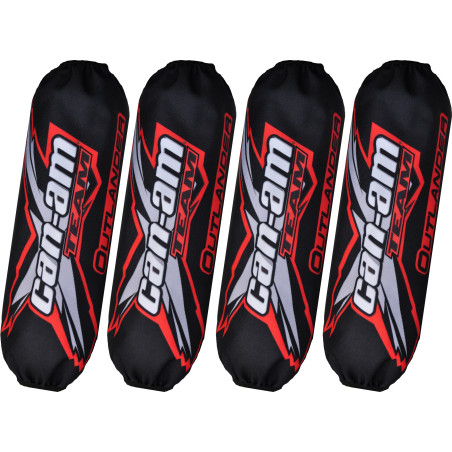 Shock cover Can-am Outlander black-red new model