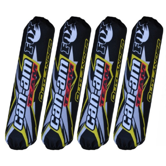 Shock cover Can-am Outlander black-yellow for fox shock