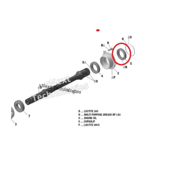 Engine Seal can-am outlander renegade G1 G2 420850055 front rear