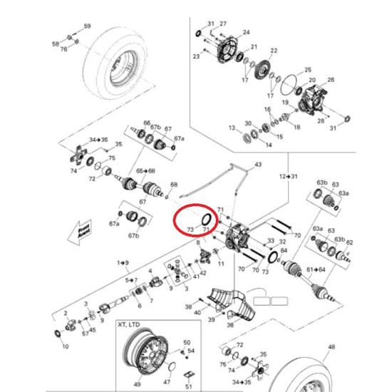 Wear sleeve can-am outlander renegade G1 G2 705501124