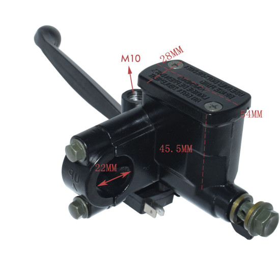 Handlebar front left master brake cylinder