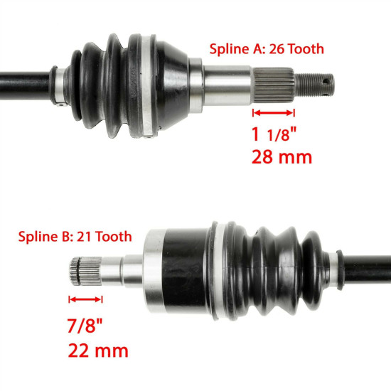 axles front left Can-am Outlander 450 500 570 705401945 705401429