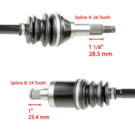 axles rear left Can-am Outlander 450 500 570 705502476 705501898