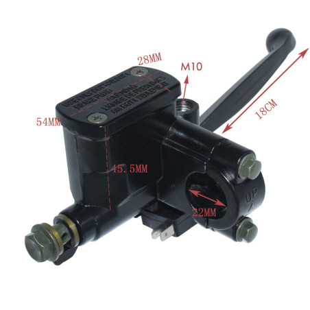 Handlebar front right master brake cylinder