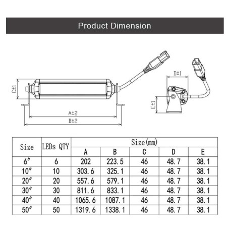 Led bar Aurora LED 11 with optic lens ALO-S5-11-L3D1