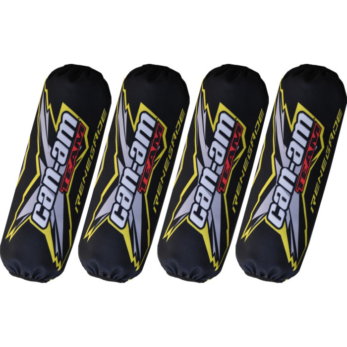 Shock cover Can-am Renegade black-yellow new model