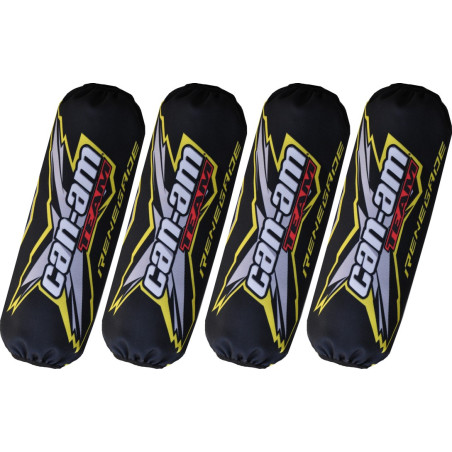 Shock cover Can-am Renegade black-yellow new model