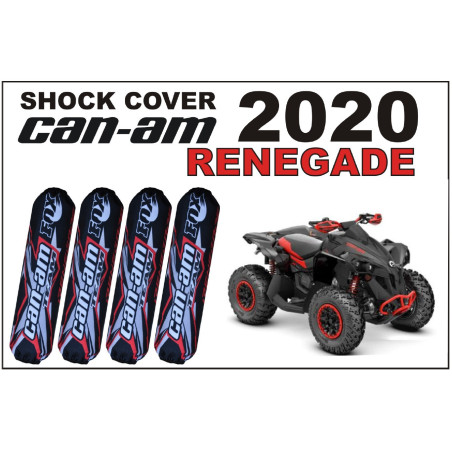 Shock cover Can-am Renegade black-red fox shock