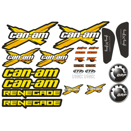 Stickers set Can-am Renegade color yellow