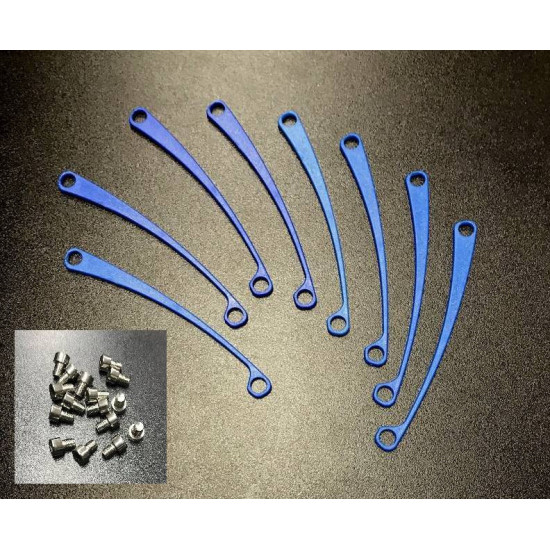 Kit inserts and nuts color blue