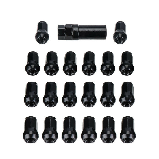 Nut to wheel thread M12 color black