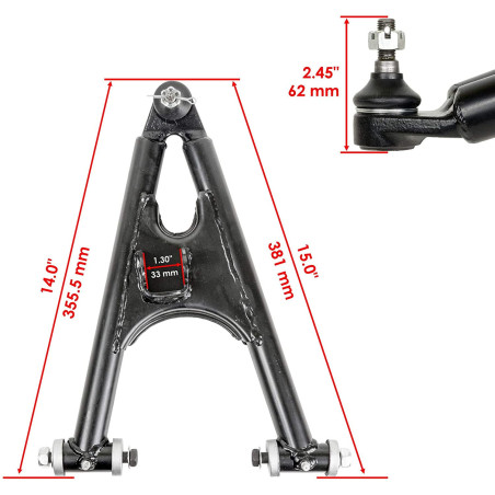 A-arm front lower right Yamaha Banshee 350 2GU-23580-00-35